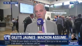 Propos de Macron sur les manifestants: pour Jean-Michel Blanquer, le Président a tenu un "discours républicain normal" 