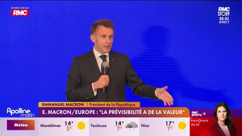 E. Macron/Europe : "la prévisibilité a de la valeur"