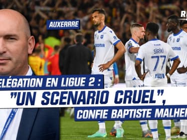 Auxerre : "Un scénario cruel", confie Baptiste Malherbe après la relégation en Ligue 2