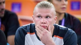 Erling Haaland avec Manchester City, à Djeddah le 19 décembre 2023