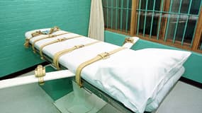 Un lit sur lequel on administre l'injection létale aux condamnés à mort, à Huntsville, au Texas. Les Etats-Unis comptent parmi les 22 pays qui ont appliqué la peine de mort en 2013.