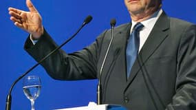François Hollande à Montpellier à l'occasion du 66e congrès de la FNSEA. Le rapport avec l'écologie sera au coeur de l'avenir de l'agriculture, ont souligné jeudi sept candidats à l'élection présidentielle venus présenter leurs priorités pour le monde agr