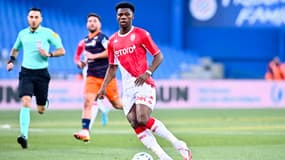 Aurélien Tchouaméni lors du match entre Monaco et Montpellier, en janvier 2022