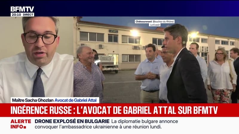 Ingérence étrangère russe: “Nous demandons au parquet l’ouverture d’une enquête et que les auteurs soient identifiés”, explique Maître Sacha Ghozlan, avocat de Gabriel Attal
