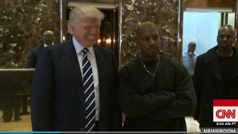 Donald Trump et Kanye West, à New York le 13 décembre 2016.