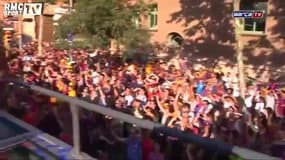 Le meilleur de la parade du Barça après le triplé