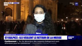 Paris: un rassemblement devant l'église Saint-Sulpice pour réclamer le retour des messes
