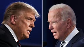 Donald Trump (à gauche) et Joe Biden.