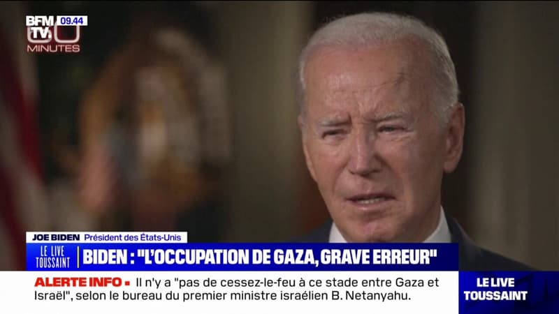 Israël: Joe Biden juge qu'une occupation de l'enclave palestinienne par l'armée israélienne serait 