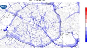 À Paris, entre 11h et 16h, les concentrations de dioxyde d’azote (NO2) ont baissé de 5% à 20% à proximité des axes de circulation.