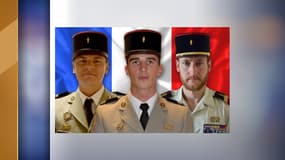 Les trois militaires