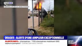 Seine-et-Marne: touchée par la foudre, une maison prend feu