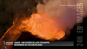 Les images impressionnantes d'une rivière de lave à Hawaï
