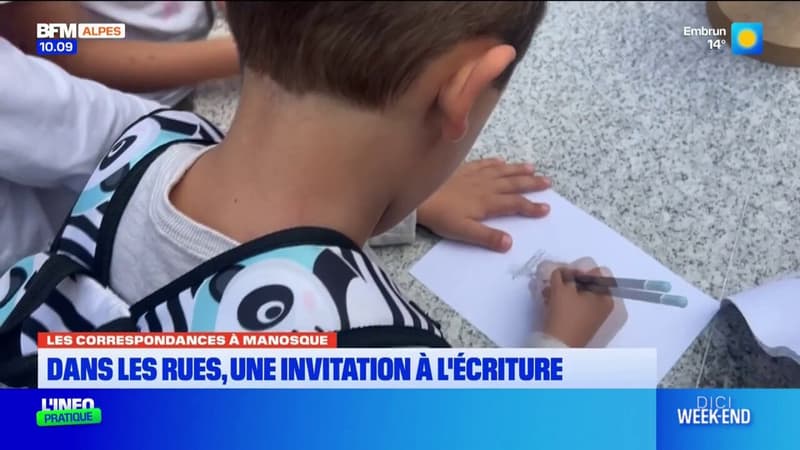 Manosque: une invitation à l'écriture dans les rues, pour le festival Les Correspondances