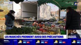 Lyon: sur les marchés alimentaires, les consignes de sécurité renforcées