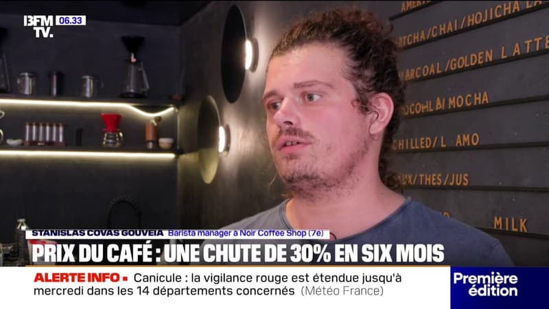 Prix du café: une chute de 30% en six mois