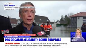 Inondations dans le Pas-de-Calais: Élisabeth Borne adresse "un message de solidarité, de soutien"