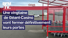 ROBIN DE BFM - "C'est fantomatique, il n'y a plus rien dans les rayons", fermeture de magasins Géant-Casino