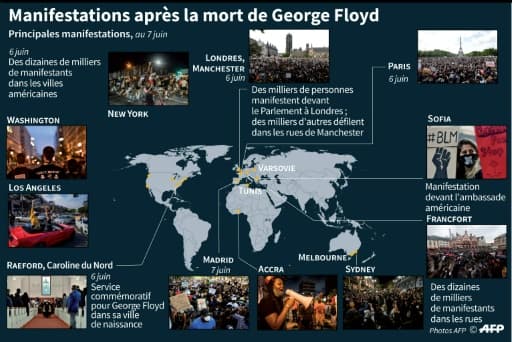 Manifestations dans le monde après la mort de George Floyd Manifestations dans le monde après la mort de George Floyd