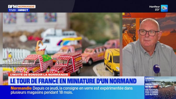 Seine-Maritime: un élu normand a construit deux maquettes du Tour de France
