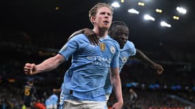 Kevin De Bruyne et Jérémy Doku lors de Manchester City-Real Madrid, le 17/04/2024