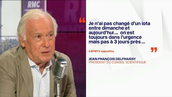 Jean-François Delfraissy assure, le 26 janvier 2021, ne pas avoir "changé d'un iota" son discours sur un éventuel reconfinement. Jean-François Delfraissy assure, le 26 janvier 2021, ne pas avoir "changé d'un iota" son discours sur un éventuel reconfinement.