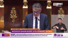 Motion de censure rejetée, le PS a épargné François Bayrou