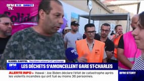 Grève des éboueurs à Marseille: "Notre objectif, c'est d'être payé", affirme Kamel Djeffel (secrétaire national CAT nettoyage)