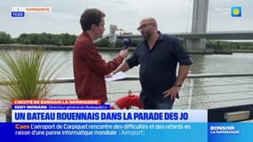 Un bateau rouennais au cœur de la cérémonie d'ouverture des JO