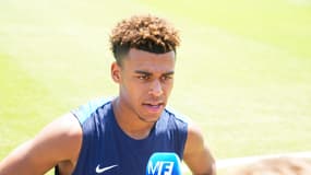 Désiré Doué à l'entraînement avec le PSG, le 28 juin 2025.