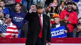 Donald Trump en meeting à Macon, en Géorgie, le 3 novembre 2024