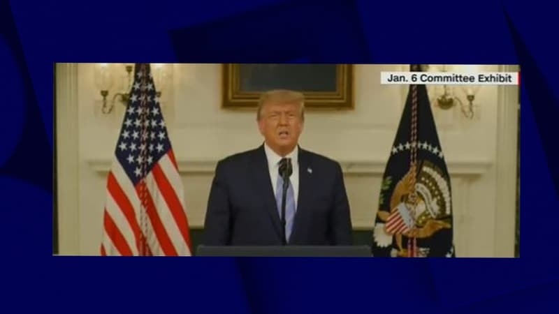 Une vidéo inédite montre Trump répétant avec difficulté son discours après l'assaut du Capitole