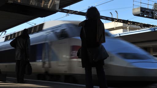 Le TGV a dû s'arrêter en gare de Saint-Pierre-des-Corps pour que la police puisse intervenir (Photo d'illustration)