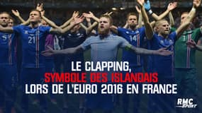 Le clapping, symbole des Islandais lors de l'Euro 2016 en France