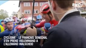 Cyclisme - Le Français Sénéchal s'en prend violemment à l'Allemand Walscheid