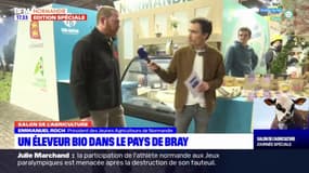 Consommation du bio en baisse, prix du lait... Emmanuel Roch, président des Jeunes agriculteurs de Normandie, explique ses principales difficultés