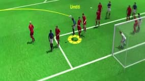 Revivez en 3D le but d’Umtiti contre la Belgique, avec les commentaires de Jean Rességuié 