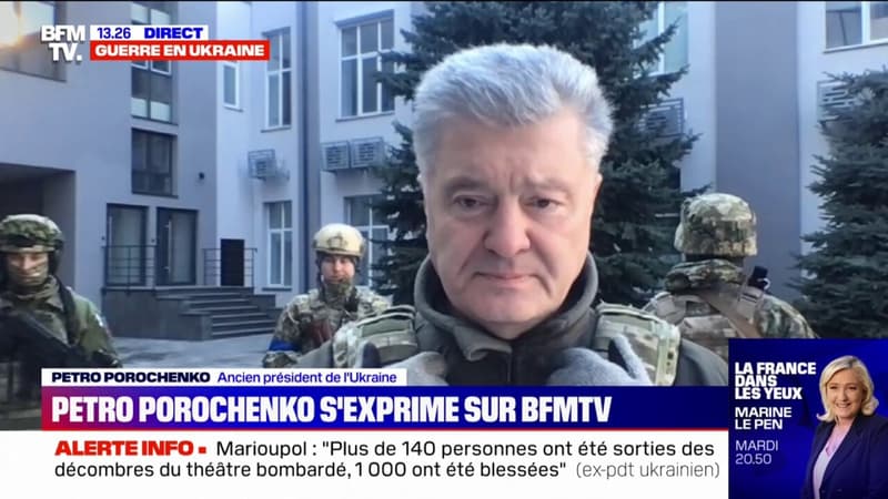 Petro Porochenko, ancien président ukrainien, s'adresse à la France: 