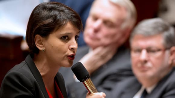 La ministre des Droits des femmes Najat Vallaud-Belkacem. La ministre des Droits des femmes Najat Vallaud-Belkacem.