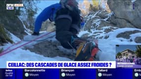 Hautes-Alpes: à Ceillac, les cascades de glace pas assez gelées pour être escaladées