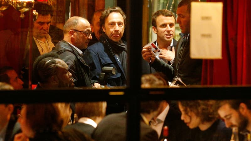 Stéphane Bern était à La Rotonde avec Emmanuel Macron lors de sa soirée organisée le 23 avril 2017