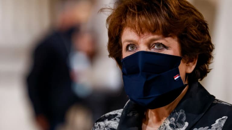 Roselyne Bachelot en novembre 2020 au Panthéon