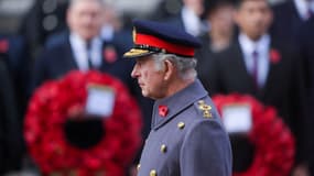 Le roi Charles, le 13 novembre 2022, lors des commémorations du "Dimanche du souvenir"