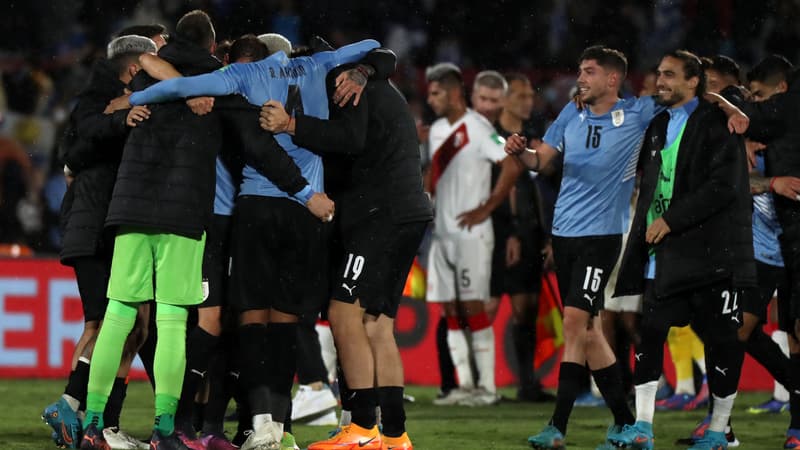 La joie des Uruguayens après leur qualification pour la Coupe du monde 2022.