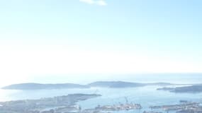 Vue de Toulon depuis le Mont-Faron.