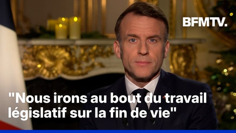Fin de vie: "Nous irons au bout du travail législatif", affirme Emmanuel Macron