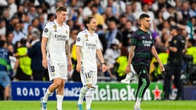 Toni Kroos et Luka Modric lors de Real Madrid-Manchester City (3-3, Ligue des champions), le 9 mai 2024