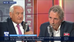 Jean-Pierre Raffarin face à Jean-Jacques Bourdin en direct