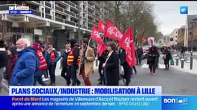 Plans sociaux à répétition: une centaine de manifestants à Lille