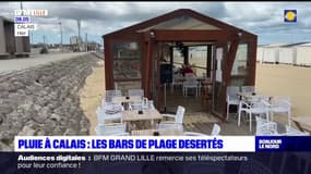 Calais: avec la pluie, fréquentation en baisse dans les bars de plage